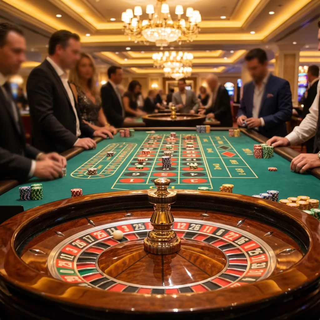 Roulettetafel in casino